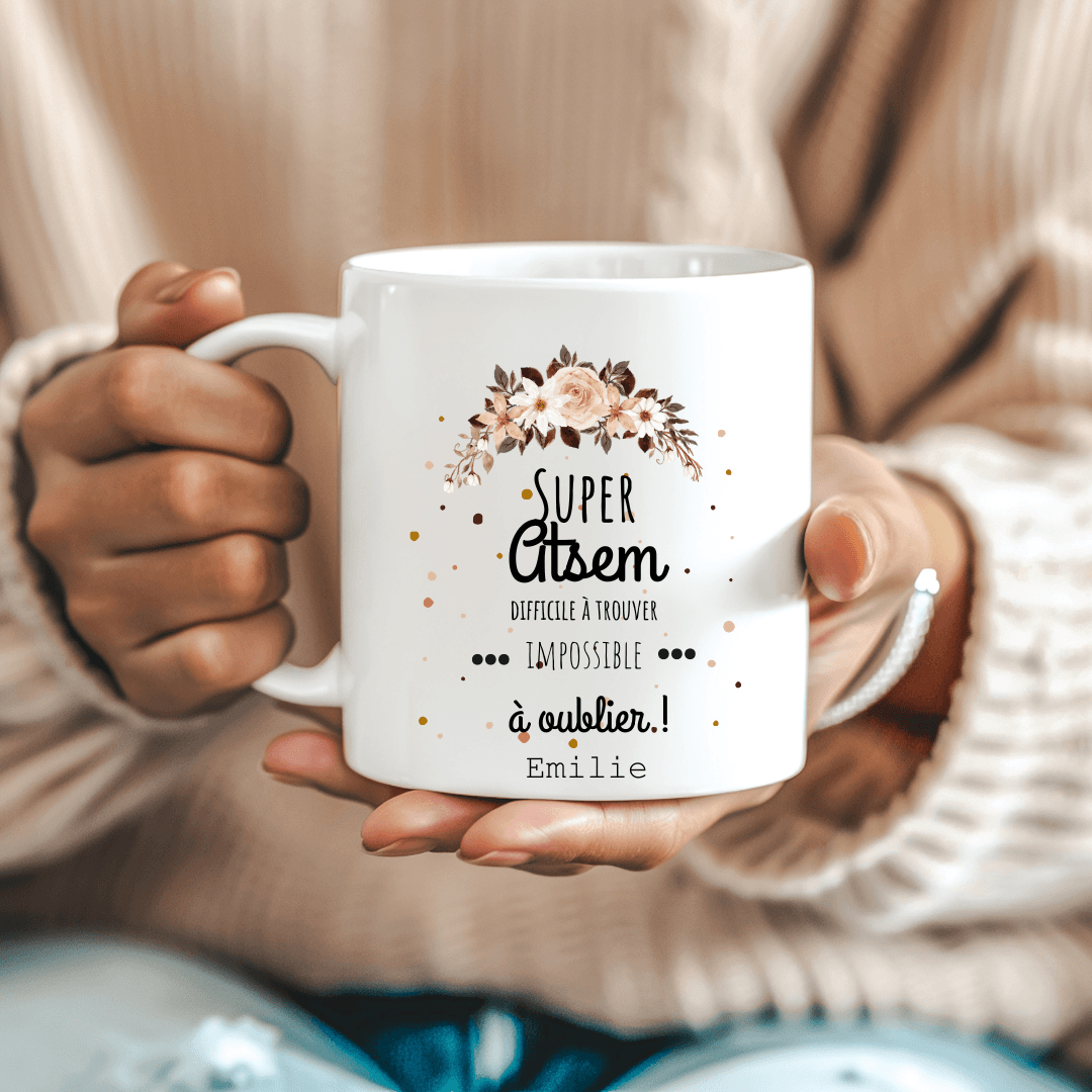 Mug personnalisé Super Nounou – Difficile à trouver