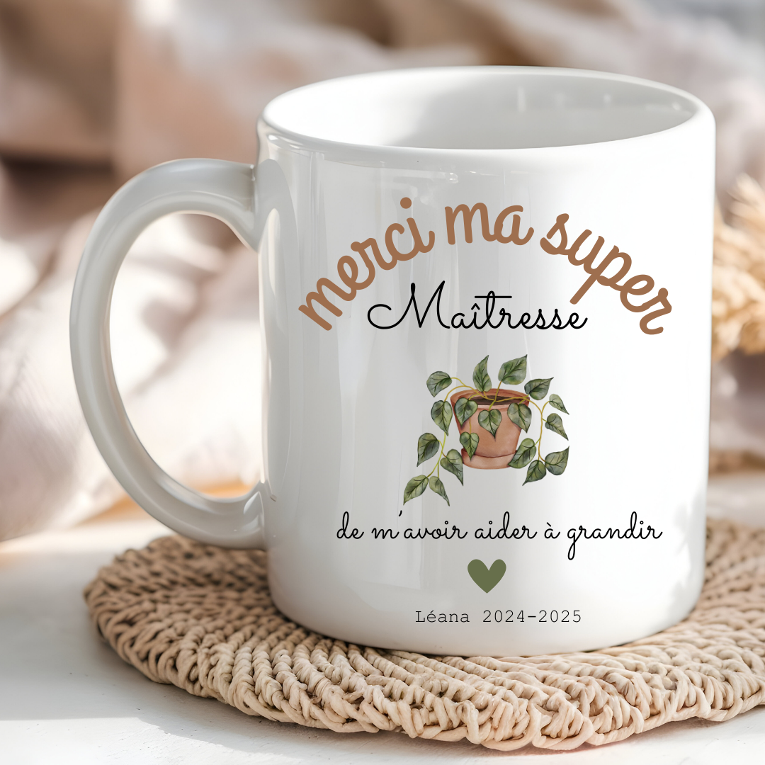 mug merci ma super maîtresse