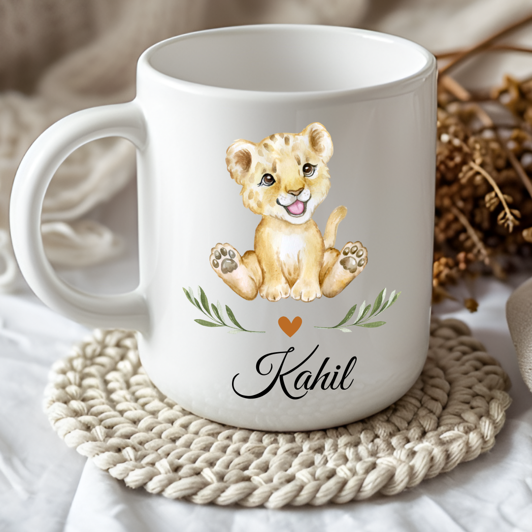 Mug Prénom enfant - Lionçeau