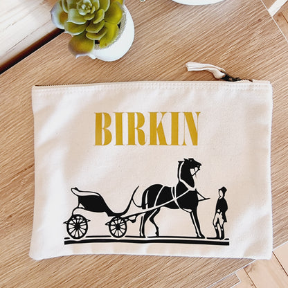 Pochette en coton inspiration Birkin