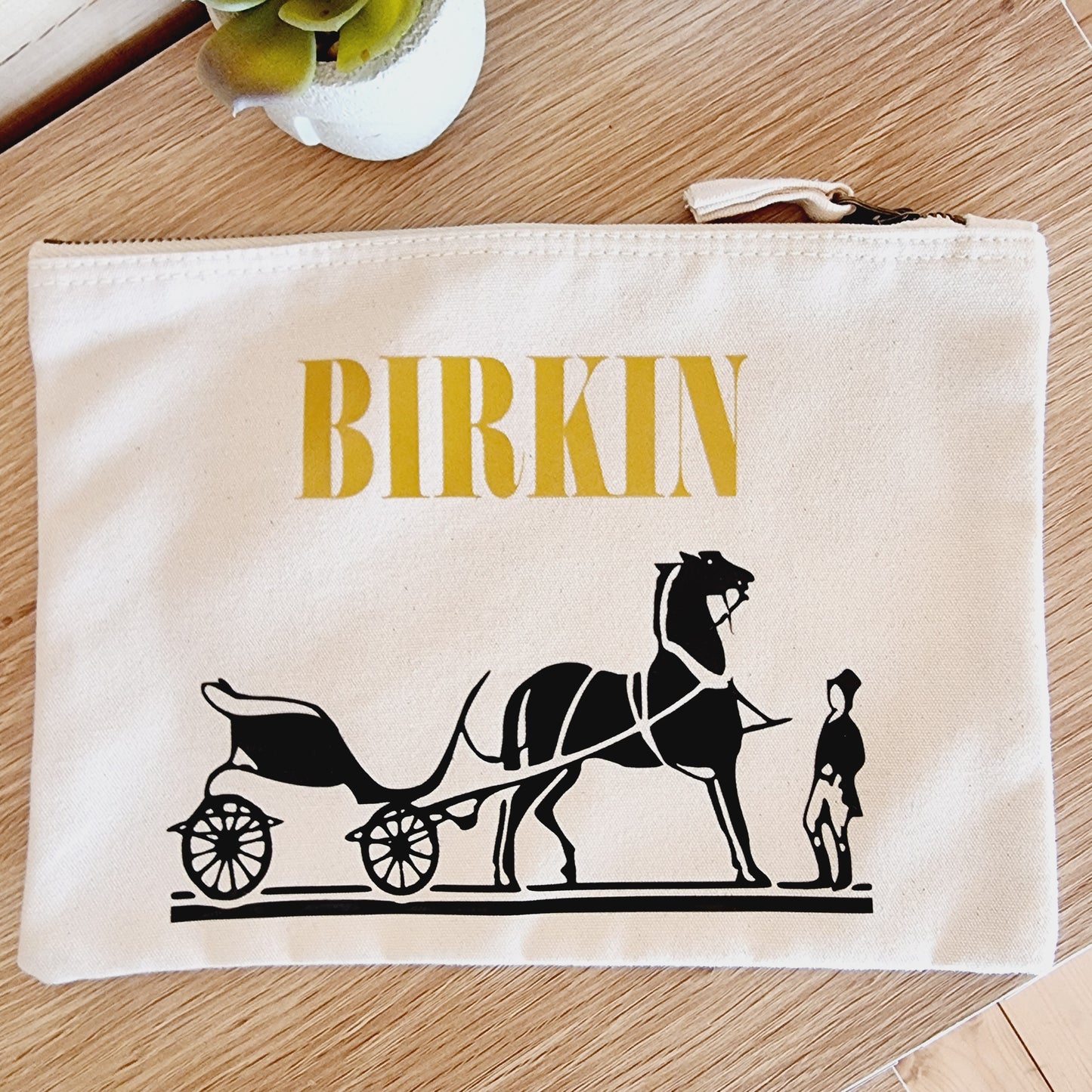 Pochette en coton inspiration Birkin