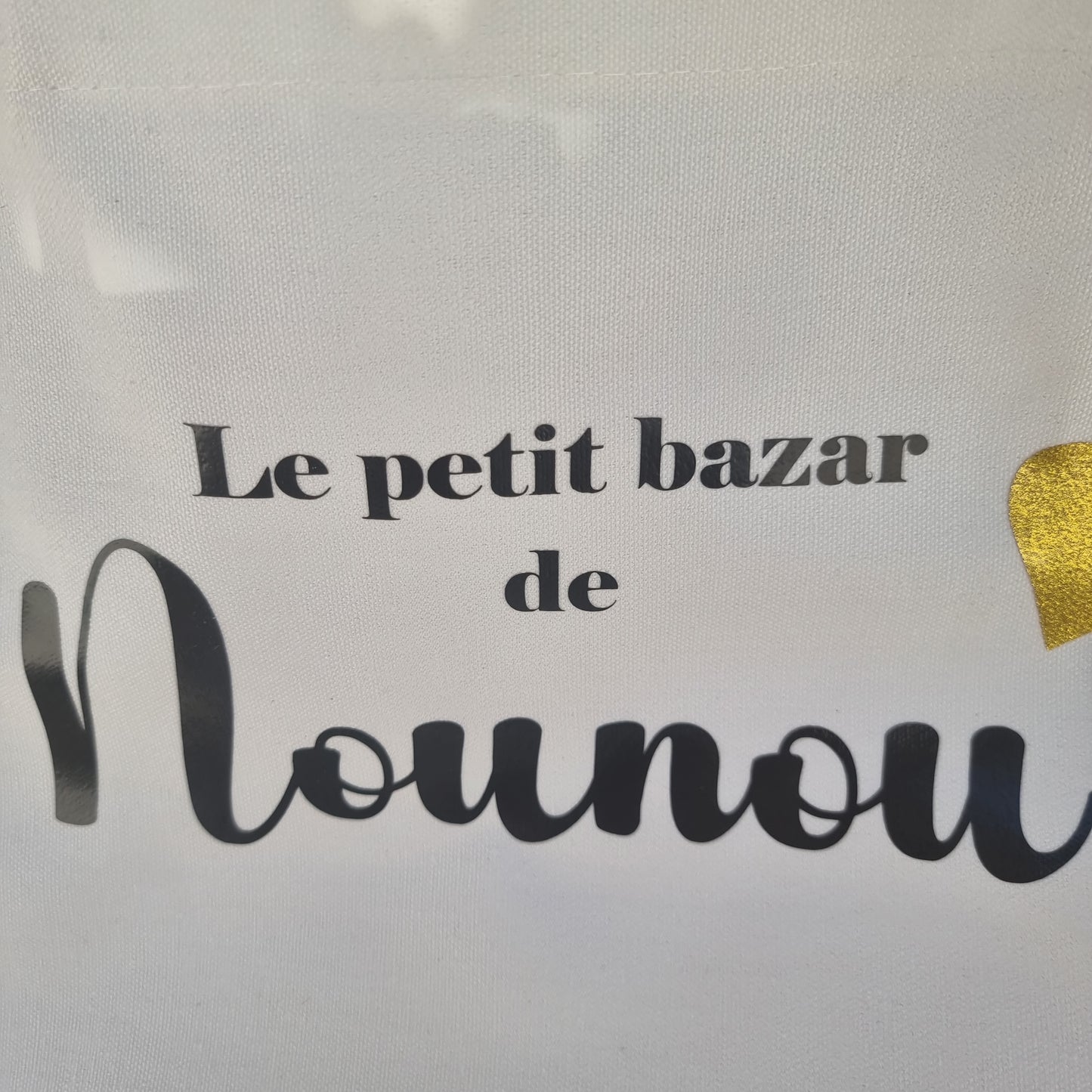 Cabas en jute et coton - Le petit bazar de Nounou