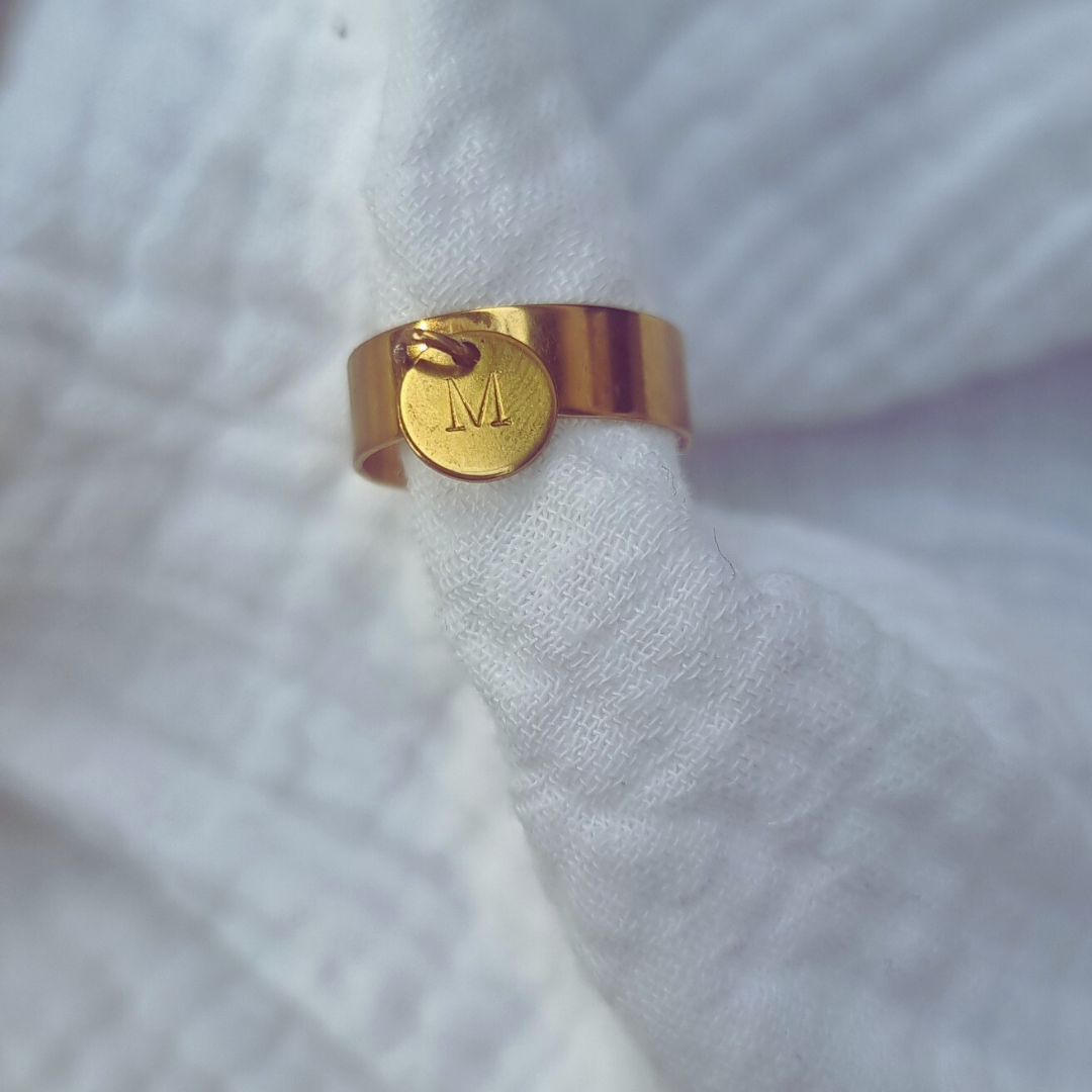 Bague Breloque Initiale