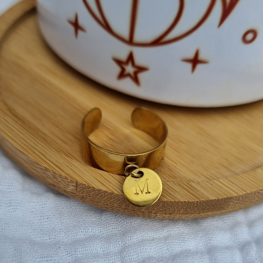 Bague Breloque Initiale
