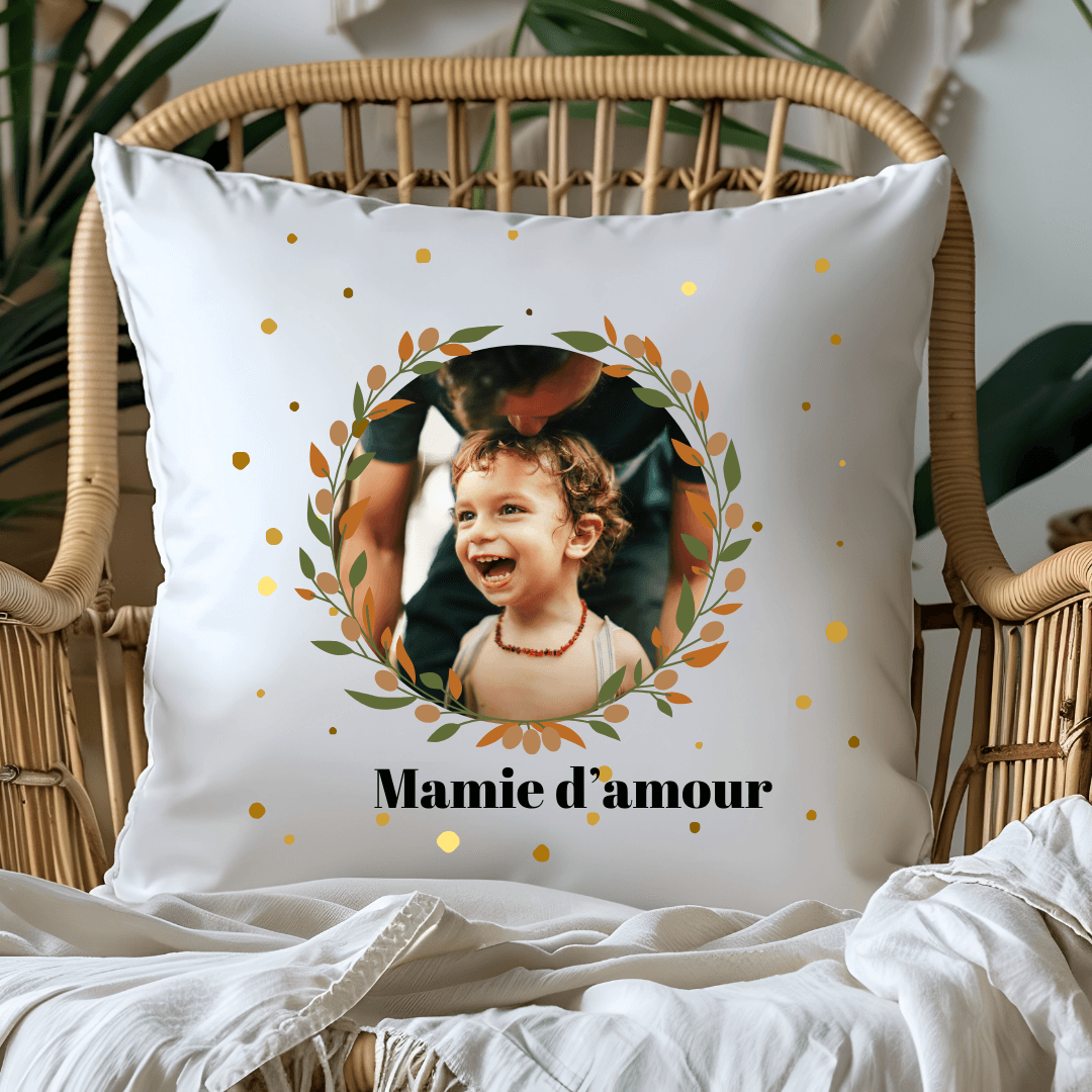 Coussin Personnalisé - Photo pour Mamie