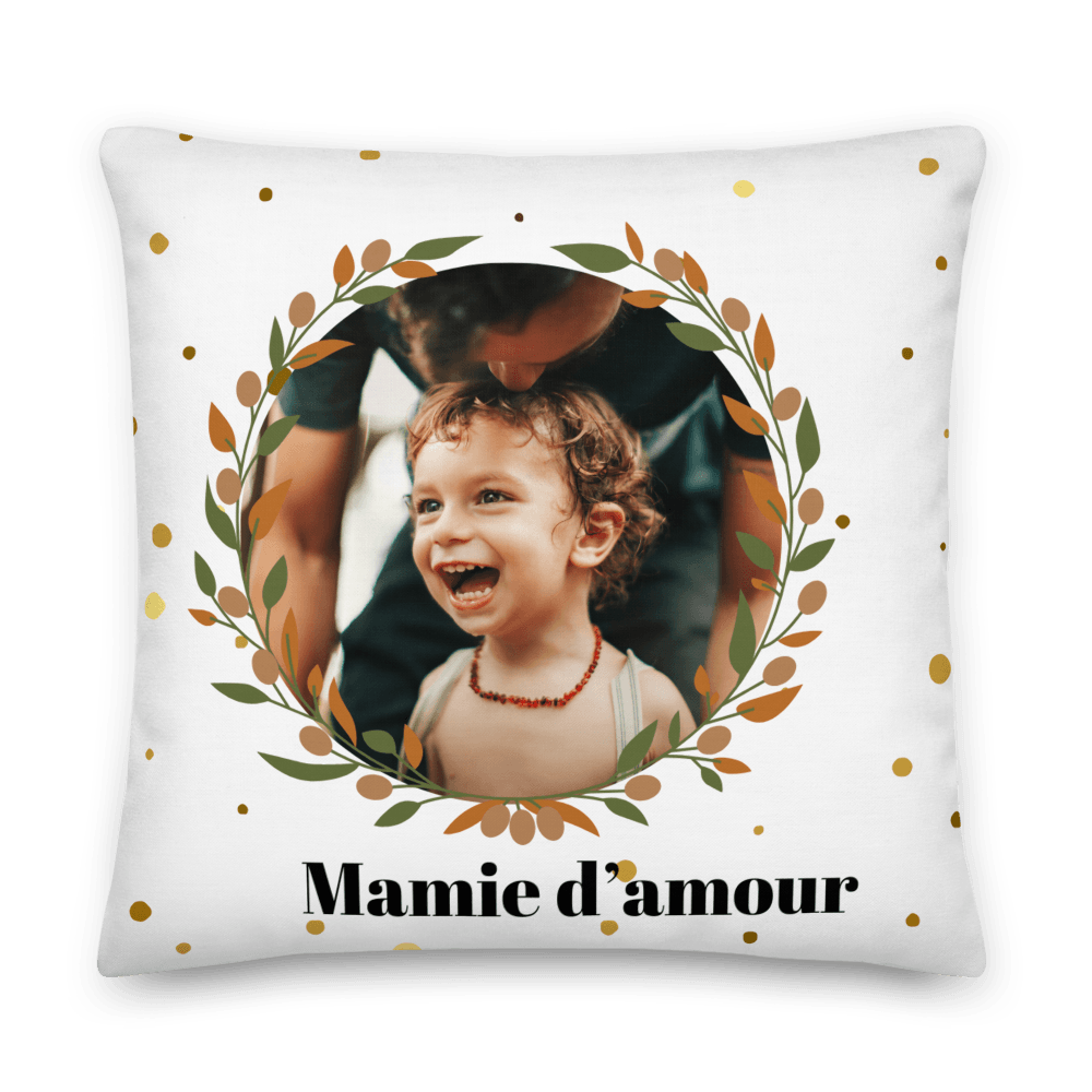 Coussin Personnalisé - Photo pour Mamie