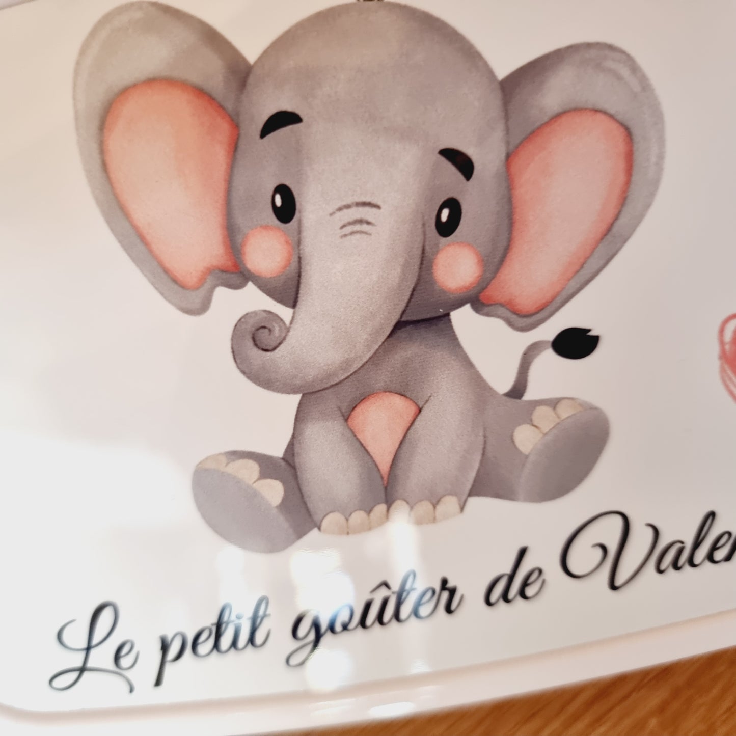 boite à gouter personnalisé bébé éléphant