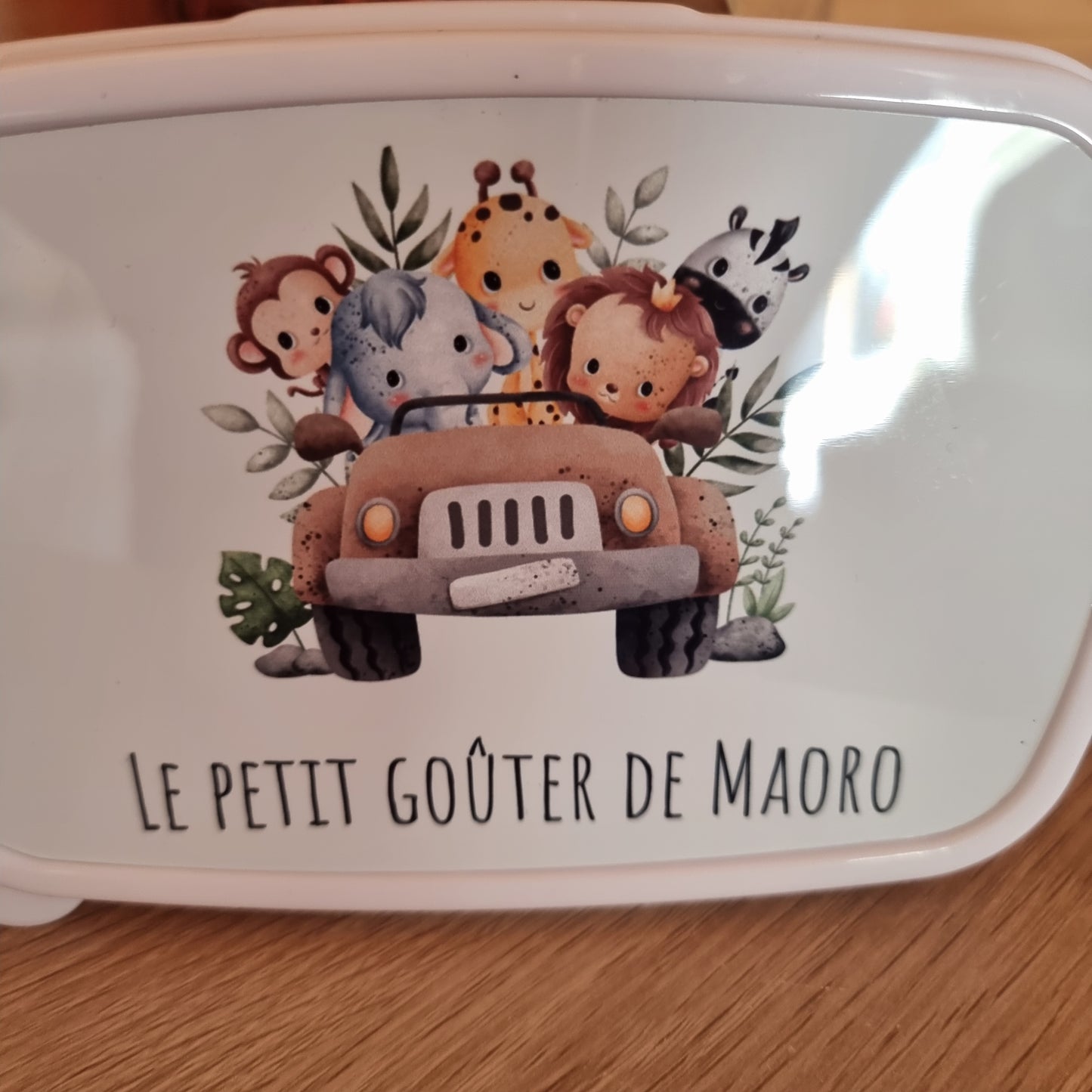 boite à gouter personnalisée animaux de la jungle