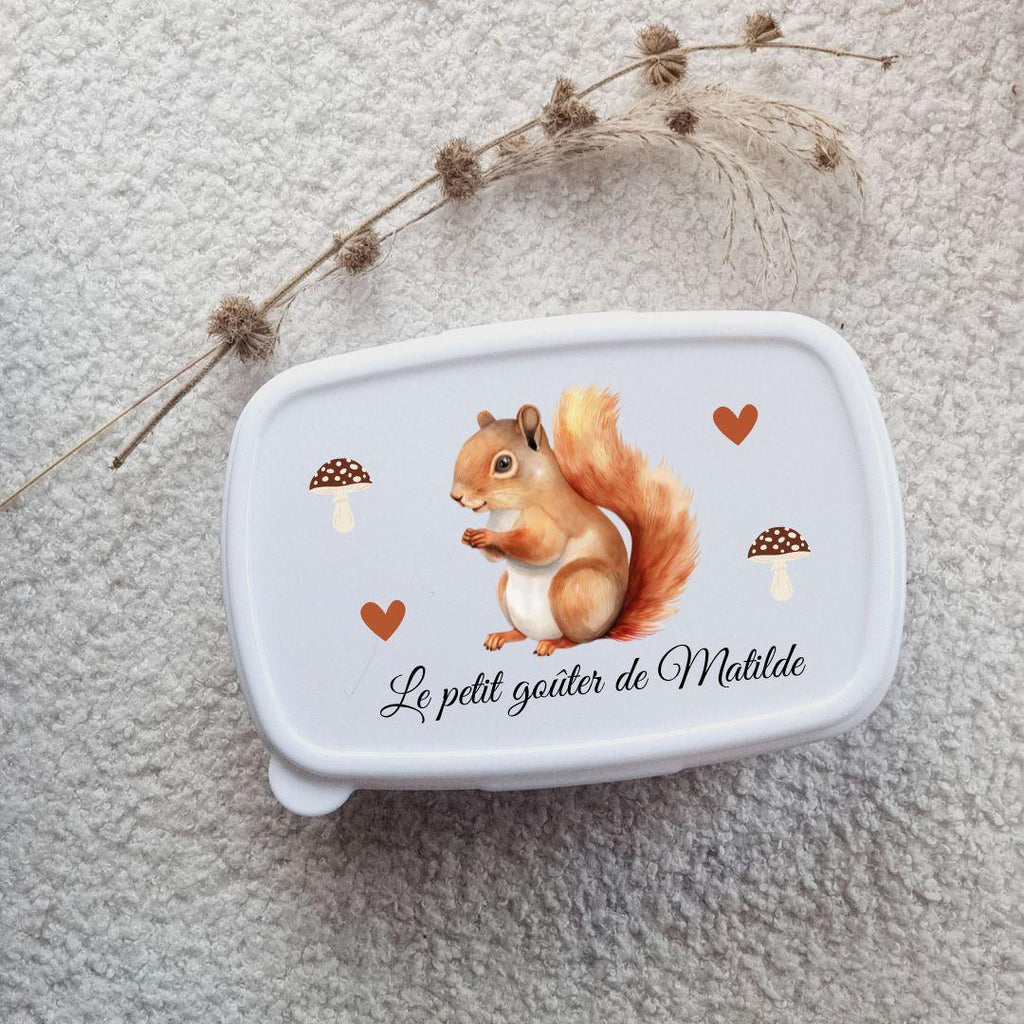 kit et boite à gouter écureuil personnalisee pour enfant