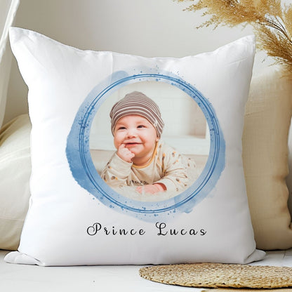 coussin personnalisé naissance prince et prénom