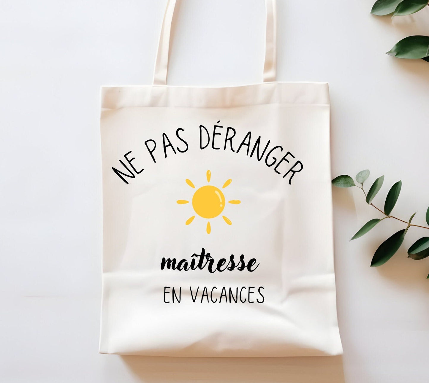 Tote bag maîtresse en vacances l Cadeaux maitresse